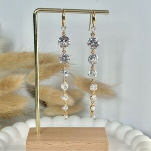 ◾️18k Gold Plated Luxury Zirconia Earrings